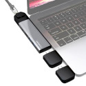 Caruba Multi Functional 9 in 1 USB C Hub Space Grijs