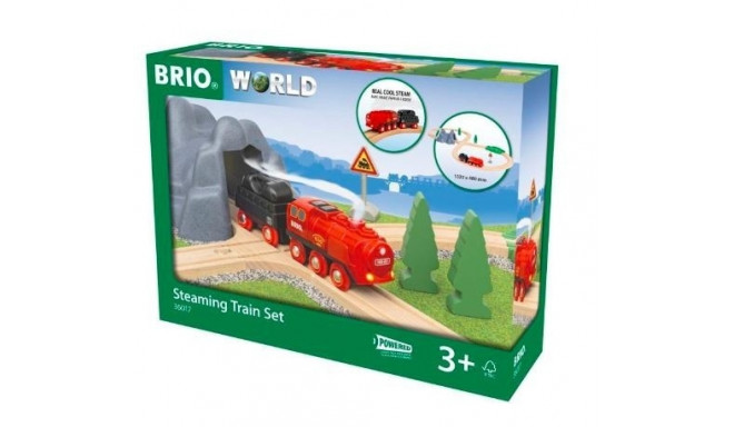 Battery operated steam train set