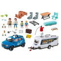 Zestaw z figurkami Family Fun 71423 Samochód z przyczepą kempingową