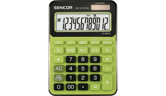 Calculator SEC 372GN Table, 12 Digit LCD