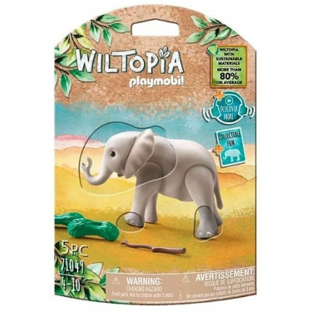 Figures set Wiltopia 71049 Young Elephant