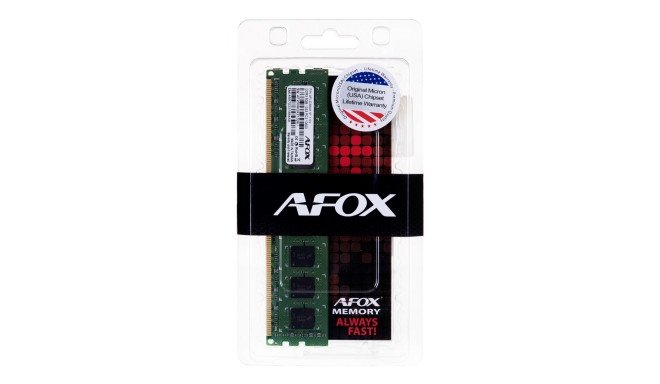 AFOX DDR3 8G 1333 UDIMM memory module 8 GB 1333 MHz