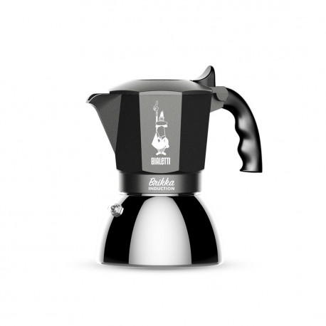 Coffee maker BIALETTI BRIKKA INDUCTION 4TZ 180 ml Anthracite, Silver