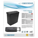 Esperanza EN101 paper shredder Strip shredding 22 cm Black Esperanza EN101 paper shredder Strip shredding 22 cm Black