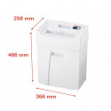 HSM Pure 220 paper shredder Particle-cut shredding 22.5 cm White