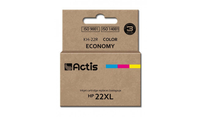 Actis KH-22R tint (asendus HP 22XL C9352A; standard; 18 ml; värv: tsüaan, magenta, kollane)