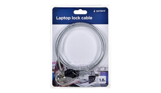 Gembird LK-K-01 kaablilukk sülearvutitele (võtmelukk) 1.8m