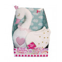 BAMBOLINA plush swan with light and classic m