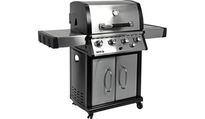 YG.GAS GRILL 4+1 STAINLESS STEEL 17.5KW