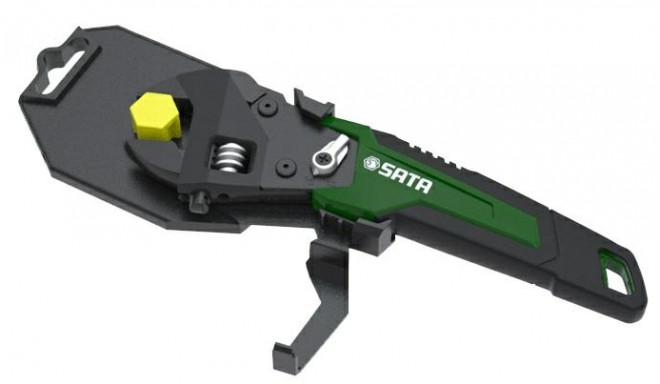 SATA ADJUSTABLE WRENCH WITH RATCHET 8"
