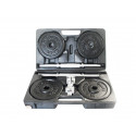Cast iron weight dumbbells set with case TOOR