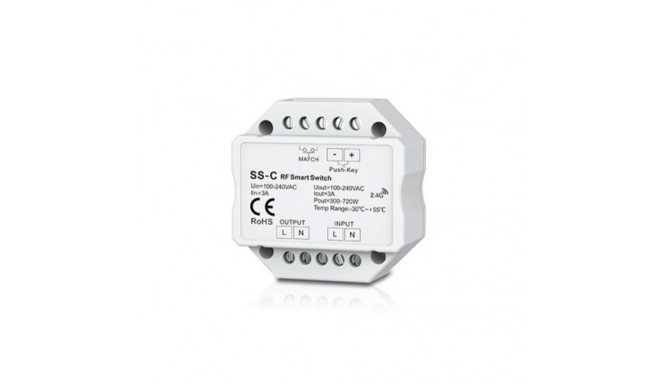 SS-C Smart Switch, 100-240V, 1x 6A, Push-Key