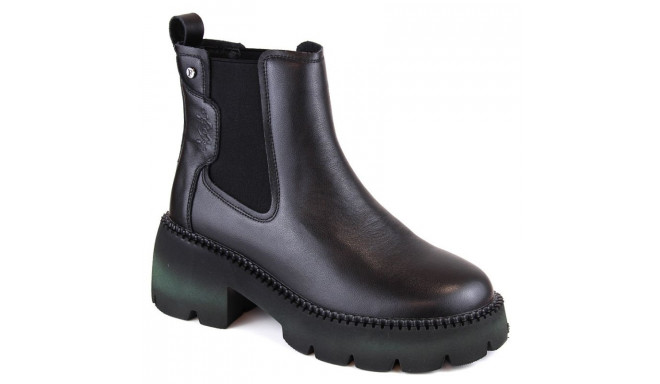 Filippo W PAW484 black leather insulated Chelsea boots (37)