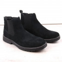 Filippo M PAW499A black leather slip-on Chelsea boots (43)