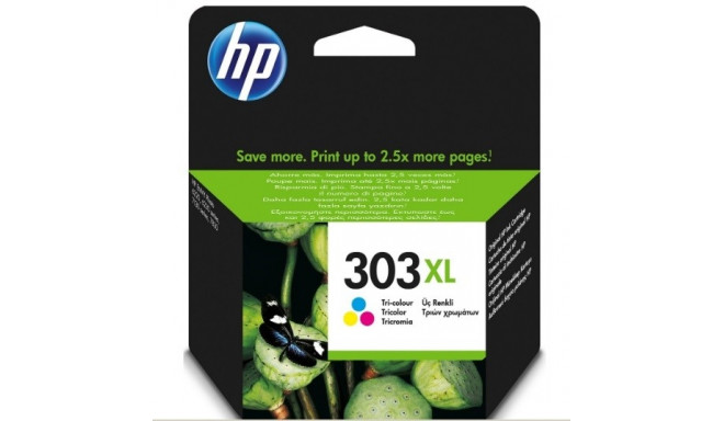 Tint HP T6N03AE 303XL värviline 415lk 10ml High Yield, Envy Photo 6220, 6222, 6230, 6232, 6234, 6255