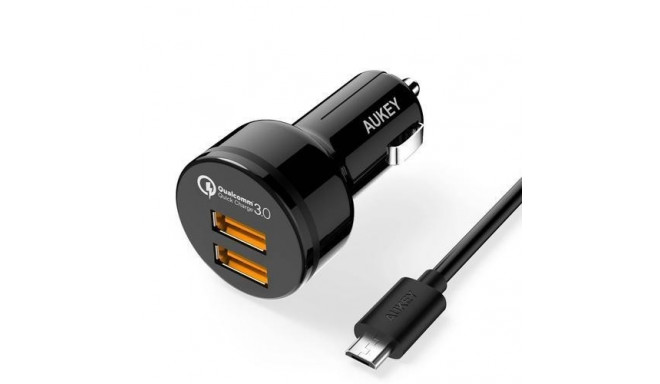 AUKEY CC-T8 mobile device charger Laptop, Power bank, Smartphone, Smartwatch, Tablet Black Cigar lig