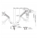 DISPLAY ACC MOUNTING ARM/17-32" MA-DA2-02 GEMBIRD