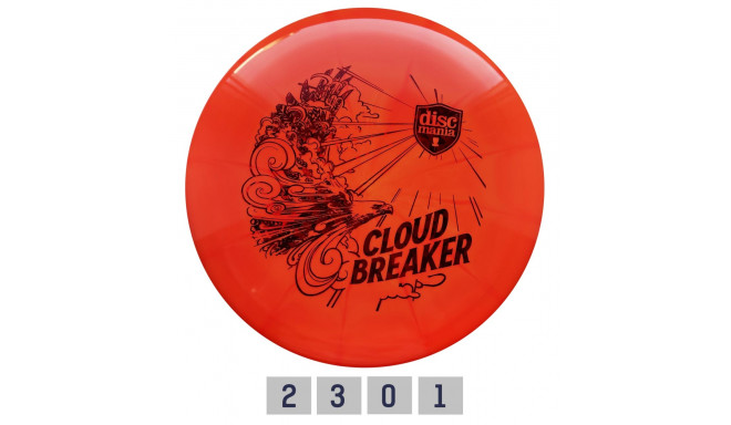 Discgolf DISCMANIA Putter LUX VAPOR Cloud Breaker Aprilli Juveelid Sinine/Valge 2/3/0/1