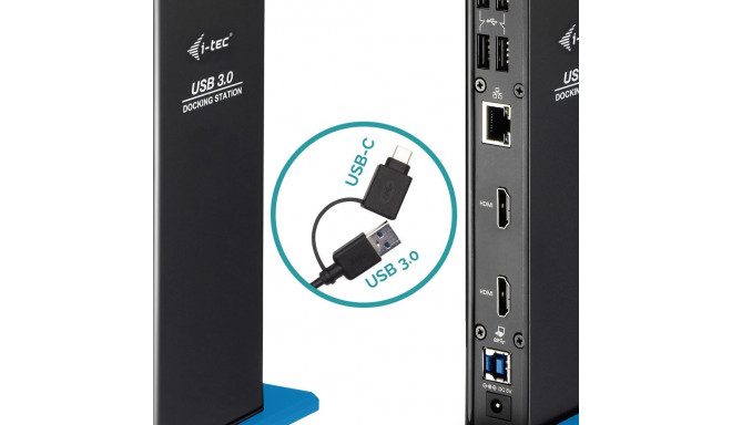 "D i-tec USB 3.0 Dual HDMI Docking Station"