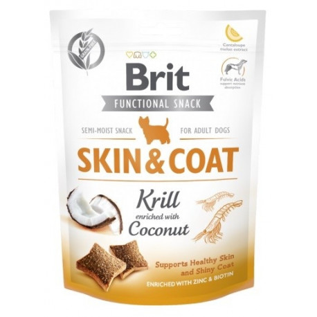 BRIT Functional Snack Skin&Coat krilli koeramaius 150g