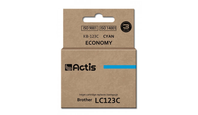 Actis KB-123C ink (replacement for Brother LC123C/LC121C; Standard; 10 ml; cyan)