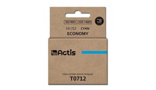 Actis KE-712 tindikassett (asendus Epson T0712, T0892, T1002; standard; 13,5 ml; tsüaan)