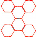 Agility grid hexagon AVENTO 41TK 6pcs