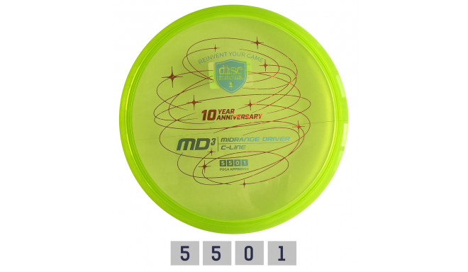 Discgolf DISCMANIA C-LINE MD3 10-YEAR ANNIVERSARY REVOLUTION Green  5/5/0/1