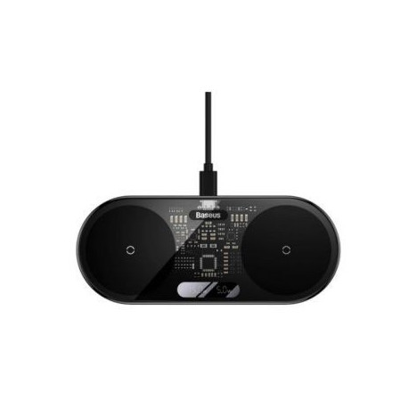 Baseus wireless charger Universal Digital LED 20W, black