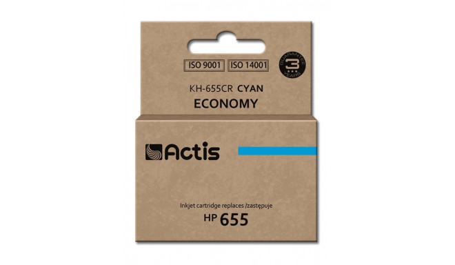Actis KH-655CR tindikassett (asendus HP 655 CZ110AE; standard; 12 ml; tsüaan)