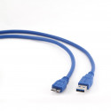 Gembird kaabel USB - microUSB 0,5m, sinine (CCP-MUSB3-AMBM-0.5M)