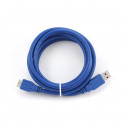 Gembird kaabel USB - microUSB 0,5m, sinine (CCP-MUSB3-AMBM-0.5M)
