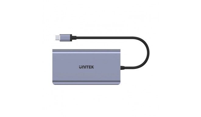 Unitek D1019B USB-C jaotur 8-ühes USB-C 3.1, PD 100W, D1019B