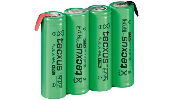 Patarei AA-4 RTU Pakett 4,8V 2100mAh NIMH PB-1 Tecxus