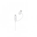 Samsung 2w1 cable USB - microUSB - USB-C 1,5 m white ean 8806088571447