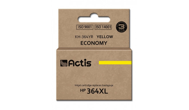 Actis KH-364YR tindikassett (asendus HP 364XL CB325EE; standard; 12 ml; kollane)