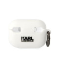 Karl Lagerfeld kaitseümbris Apple AirPods Pro 2 3D Sil NFT Choupette, valge (KLAP2RUNCHH)