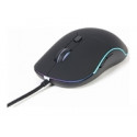 GEMBIRD Illuminated large size wired mouse USB black