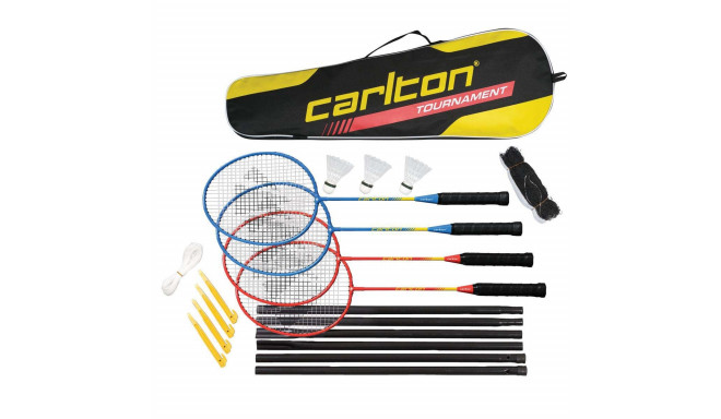 Carlton TOURNAMENT G3 sulgpallikomplekt 4 reketit + 3 sulgpalli + võrk + kott