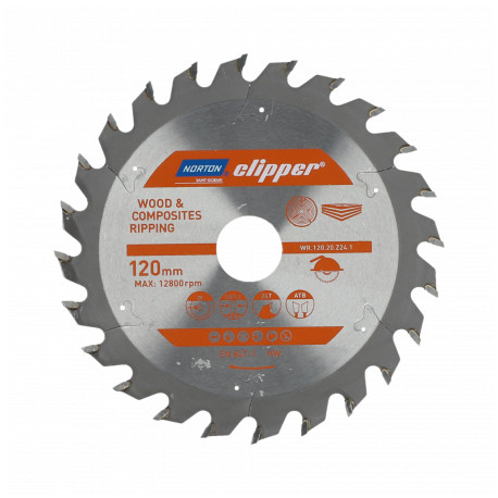 NORTON ketassaag 355mm x 30mm x 80z puit ja komposiidid ATB (3,2 / 2,4)
