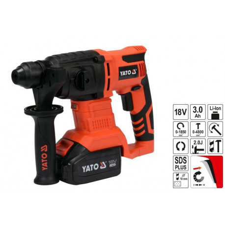 YT.SDS+ 18V 3.0Ah HAMMER DRILL IN BMC