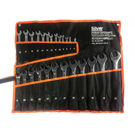 COMBINATION WRENCH 25 pcs. /SILVER 6-32mm