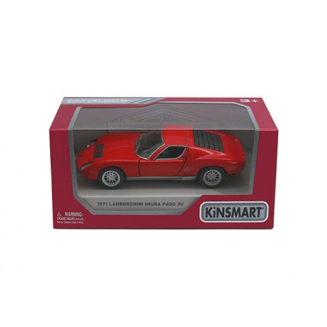 KINSMART Metallist auto 1971 Lamborghini Miura, skaala 1:38