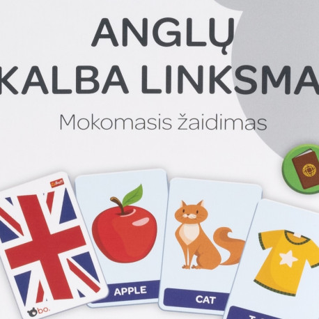 bo. Educational board game "English is fun" (In Lithuanian lang.)