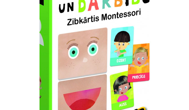 HEADU Flashcards Emotions and Actions Montessori (In Latvian lang.)