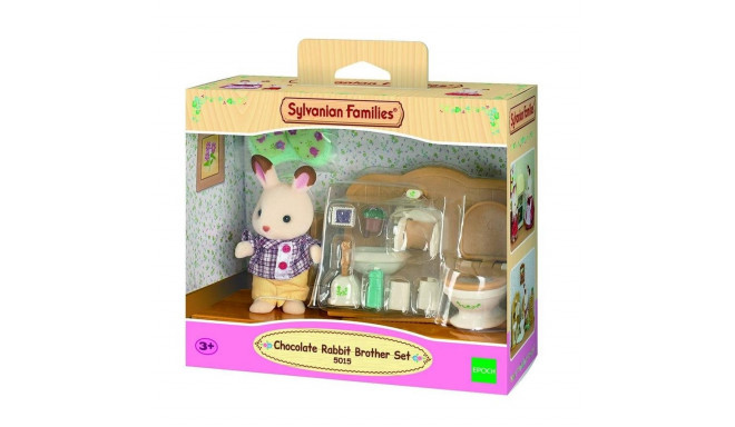 SYLVANIAN FAMILIES Chocolate Rabbit Brother & Washroom