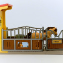 SCHLEICH FARM WORLD playset Pony Box with Iceland Pony Stallion