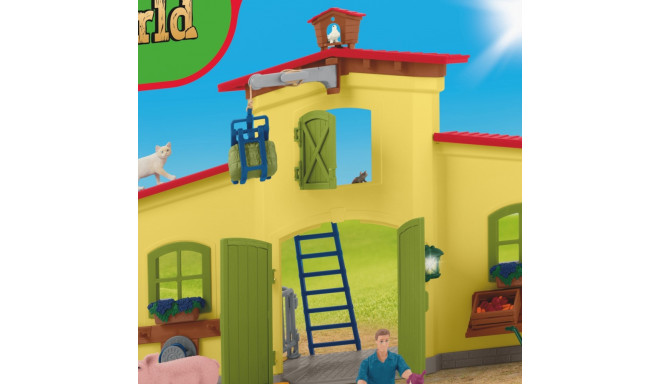 SCHLEICH FARM WORLD Suur tall loomade ja tarvikutega