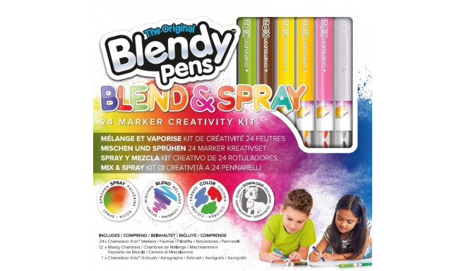 BLENDY PENS Stationery set Markers Blend and Spray, 24 pcs