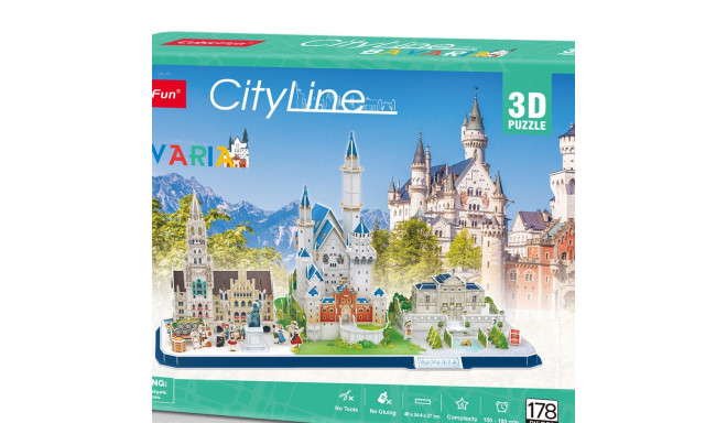 CUBICFUN 3D puzzle City line Bavaria